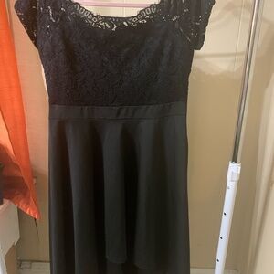 Black lack dress